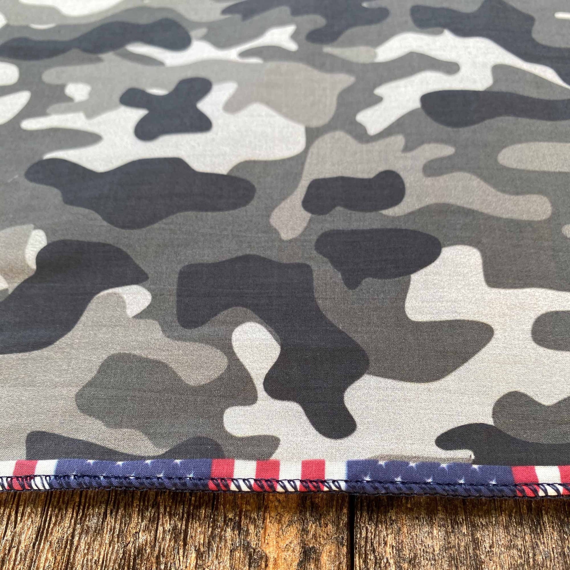 Concrete Camo grey camouflage bandana. Every day is the Fourth of July. Made in the USA 🇺🇸