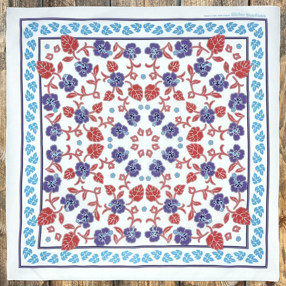 Midsommar White - SILKY Grande 27" Bandana