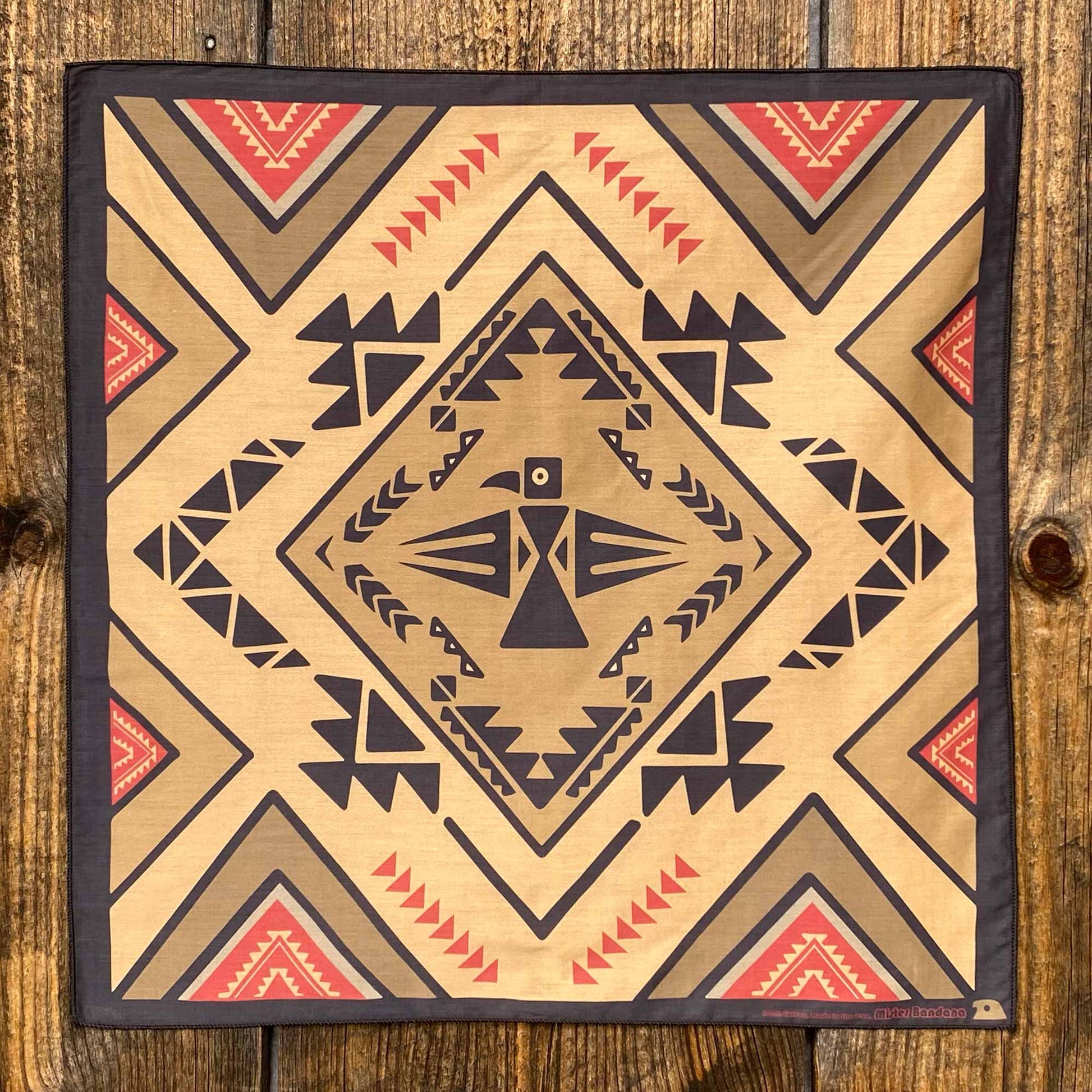 Desert sands, black rocks, and a winged spirit: inspired by the the legendary Native American Thunderbird petroglyphs.