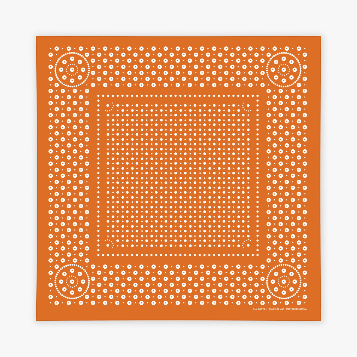 Rivet bandana in Burnt Orange