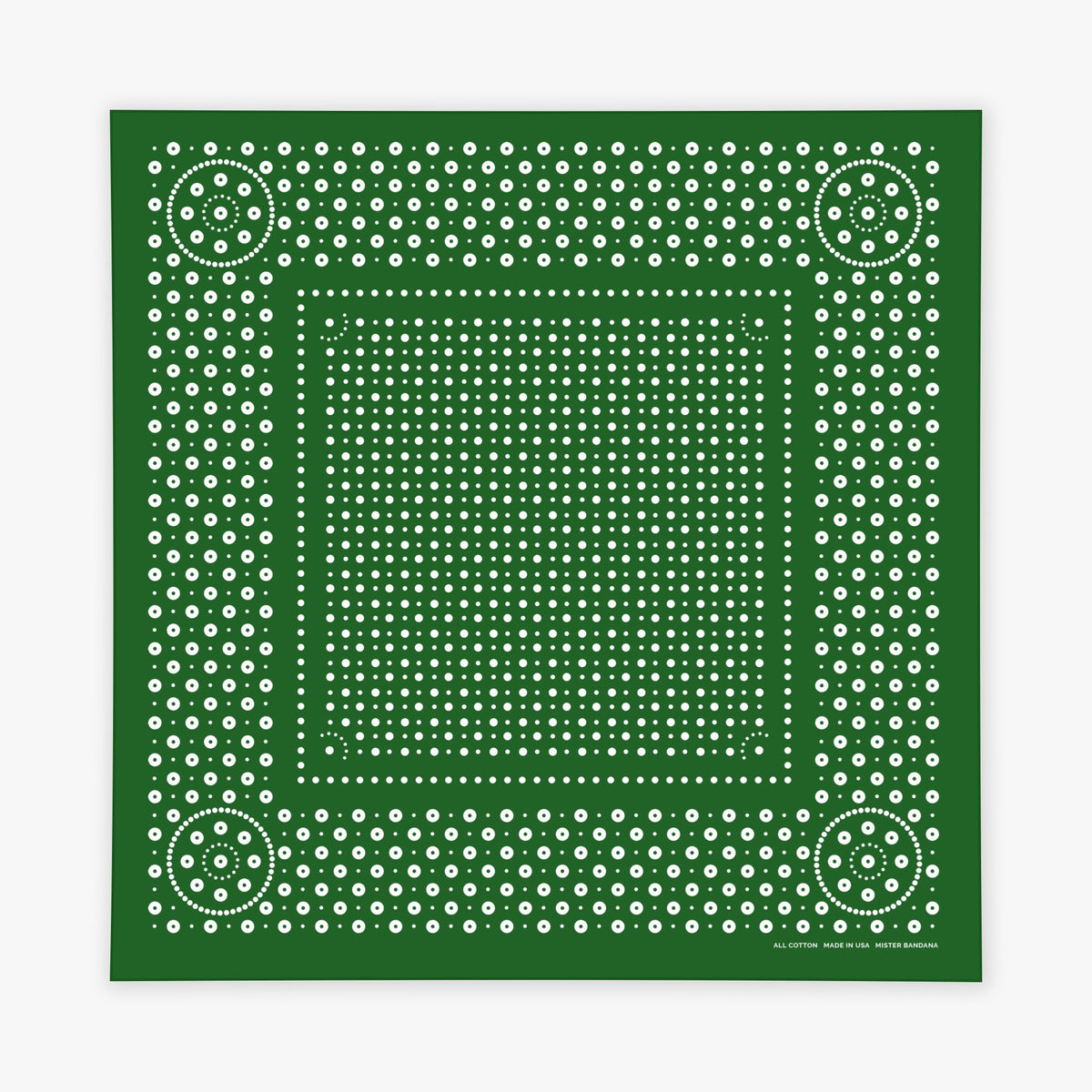 Rivet bandana in Forest Green