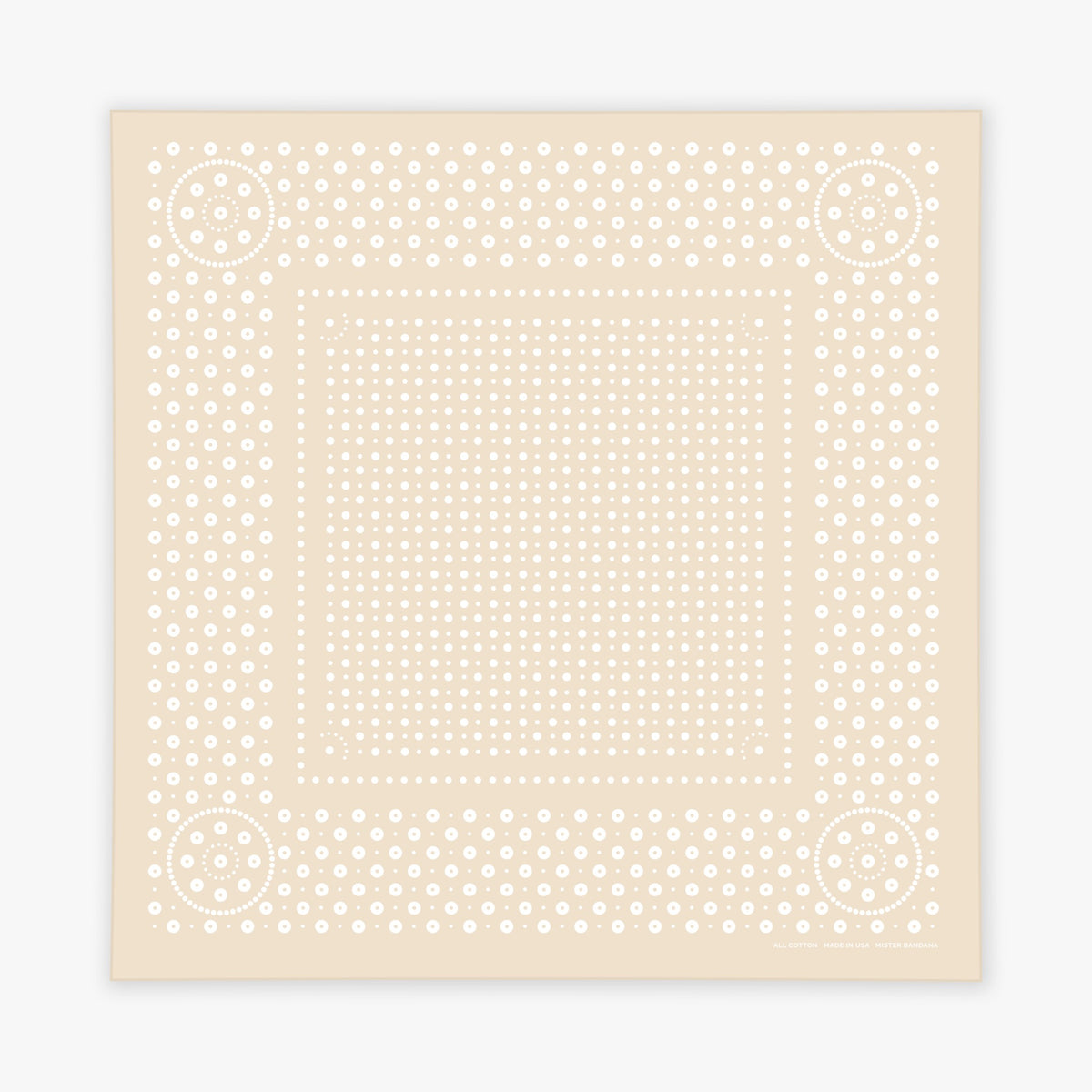 Rivet bandana in Khaki