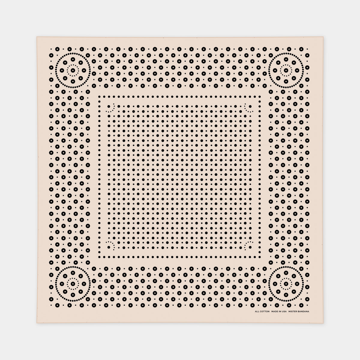 Rivet bandana in Rattan