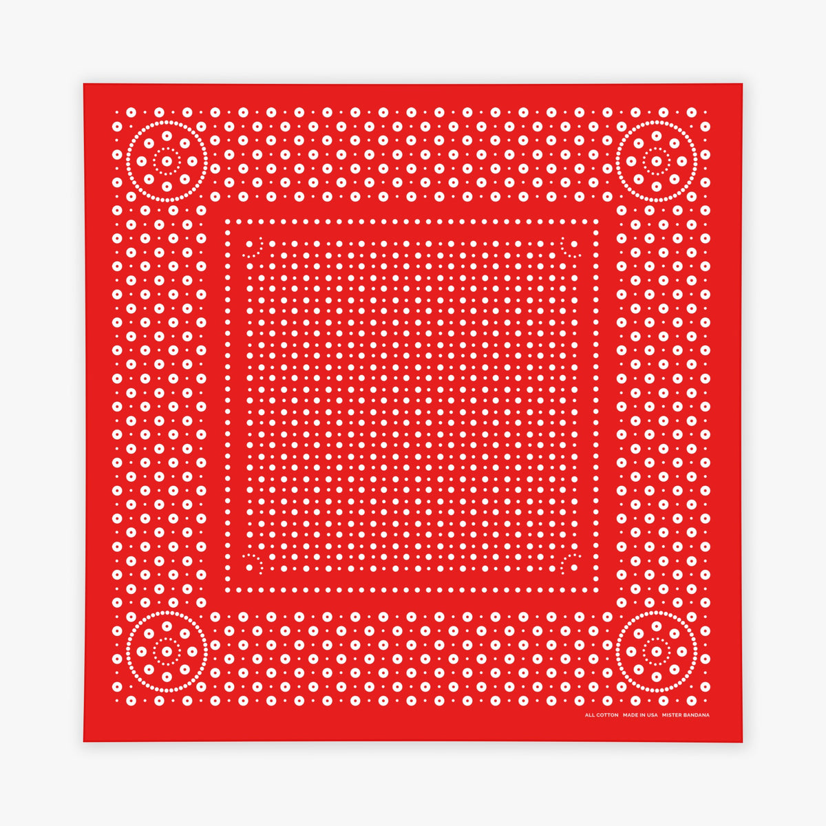 Rivet bandana in Red