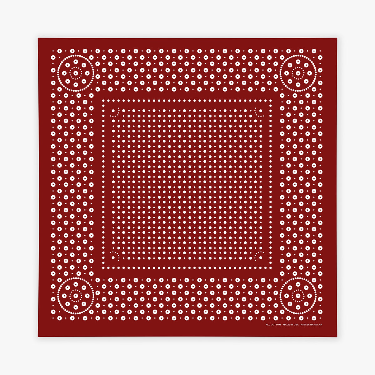 Rivet bandana in Wine
