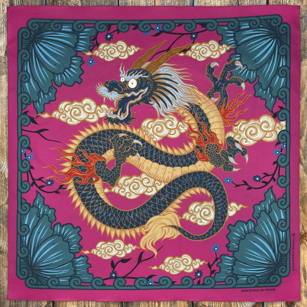 Dragon Ferox - SILKY Grande 27" Bandana