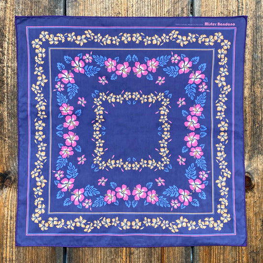 Vintage Hawaiian design in smoky deep purple. Made in the USA 🇺🇸 